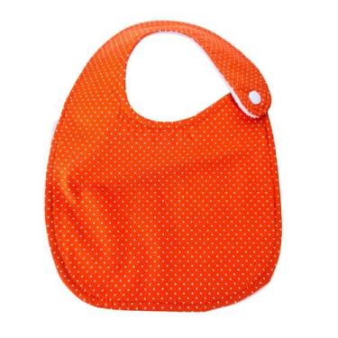 Imagem de Babador tradicional Poá Laranja - 1 peça - CRIVALE