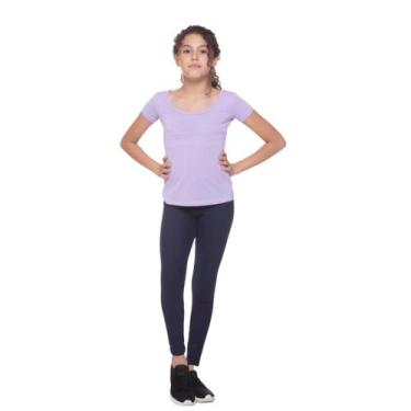 Imagem de Calça Legging Infantil Zero Transparência Best Fit Original -, Azul ma