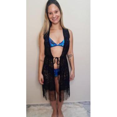 Imagem de Saída De Praia Pareô  vestido regata preta - Dani lingerie