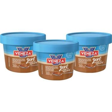 Imagem de Doce de Leite Zero Açúcar Veneza Fit Cremoso Sem Gluten 29 Calorias Se
