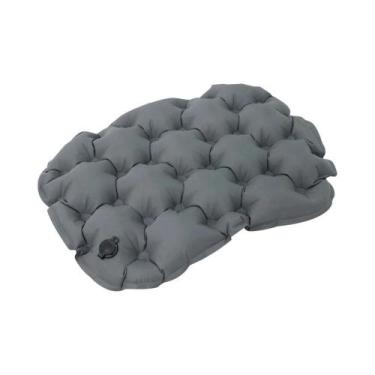 Imagem de Almofada Inflável Portátil 36x28 Cm Para Camping, Hiking E Viagens, Co