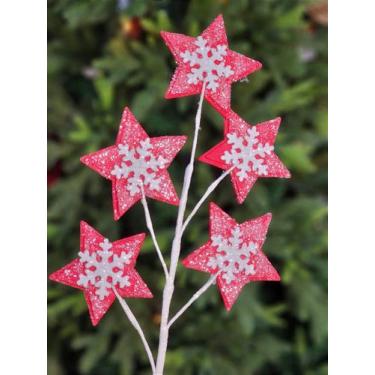 Imagem de GALHO DECORATIVO ESTRELA 70CM - Decoração Natalina - Senhor Natal