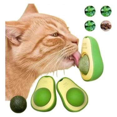 Imagem de Brinquedo Para Gatos Catnip Erva Do Gato Bolinha Giratória Formato Aba
