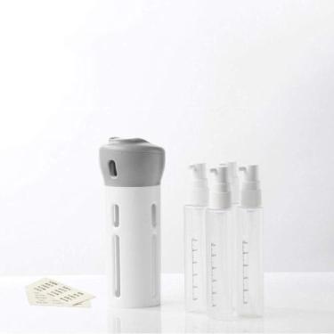 Imagem de Dispenser Shampoo Sabonete 4 em 1 Mala Viagem Praia Academia - Generic
