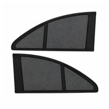 Imagem de Protetor Solar Lateral Carro 110x52cm Preto 2 Peças Poliester Tela Pro