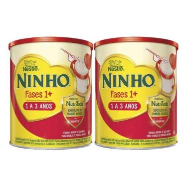 Imagem de Nestlé Ninho Fases 1+ Kit 2 Latas Leite Em Pó 1+ 800g Em Cad