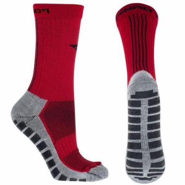 Imagem de Meia Penalty Antiderrapante Grip Futebol Futsal Society, Vermelho, 33-
