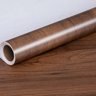 Imagem de WSWJDW Papel de parede de madeira à prova d'água adesivos de parede de papel autoadesivo para portas de gabinete Adesivo decorativo de móveis modernos de mesa, 7,60 cm x 2 m (engrossar)