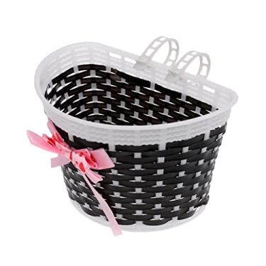 Imagem de Cestos Bowknot Front Shopping Basket Destacável Girl, Preto