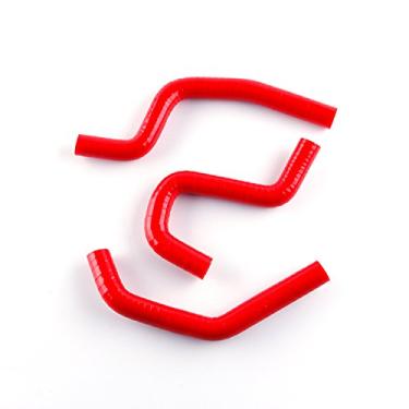 Imagem de LUXERAD Kit de mangueira de arrefecimento de silicone de desempenho de 3 camadas 4,5 mm para HO N DA CR85 CR 85 96-07 (vermelho)