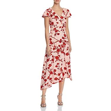 Imagem de Adrianna Papell Mulheres Living Blooms Ruffle Fit & FLR, multicor, 36