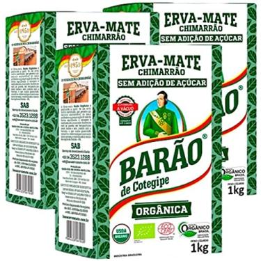 Imagem de Kit 3 un Erva Mate Barão de Cotegipe Chimarrão Orgânica 1kg