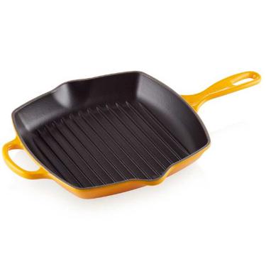 Imagem de Grelha Quadrada Signature 26 cm Amarelo Nectar Le Creuset