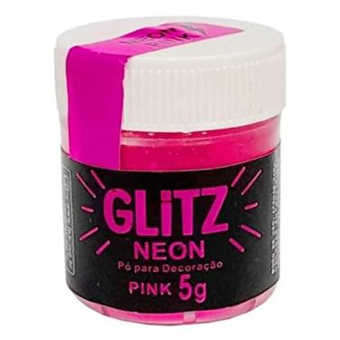 Imagem de Corante Pó Glitz Neon Pink Brilha Na Luz Negra