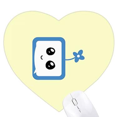 Imagem de Mouse pad de borracha Clover Sle Small TV Face Cartoon Heart Tapete de jogo escritório