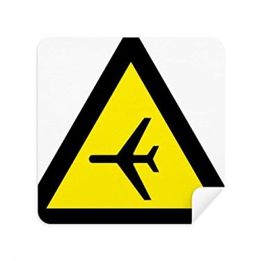Imagem de Warning Symbol amarelo preto avião triângulo óculos pano pano pano pano pano pano pano pano pano pano pano pano pano pano embalagem com 2