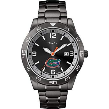 Imagem de Timex Tribute Relógio masculino Acclaim de quartzo de 42 mm com pulseira de aço inoxidável, Florida Gators, Relógio de quartzo