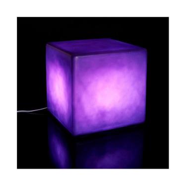 Imagem de Cadeira Cubo de Plástico Iluminado Ibiza Roxo Freso