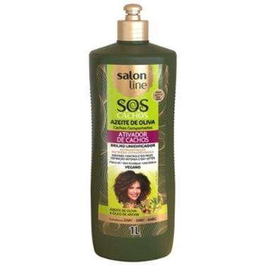 Imagem de Ativador de Cachos Salon Line Azeite de Oliva Umidificador S.O.S 1l