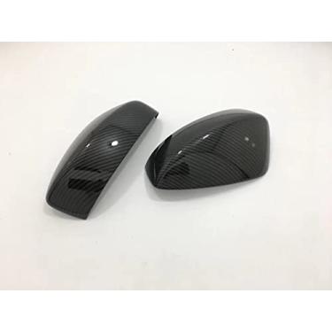 Imagem de GZBFTDH Capas de espelho de visão lateral de fibra de carbono para carro, protetor de arranhões, para acessórios Mazda CX5 2017-2022, painéis de proteção de peças automotivas