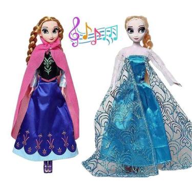 Boneca Frozen Anna Vestidos Reais Hasbro com o Melhor Preço é no Zoom