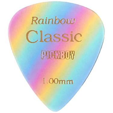 Imagem de Pickboy Paleta vintage, arco-íris, celulose, 1,00 mm, 10 palhetas