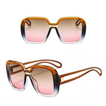 Imagem de Óculos de sol redondos superdimensionados fashion feminino vintage colorido com lente oval óculos de sol masculinos populares sombras uv400,15, outros