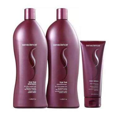 Imagem de Senscience True Hue Shampoo+Condicionador 1L+Mascara Inner Restore Dee