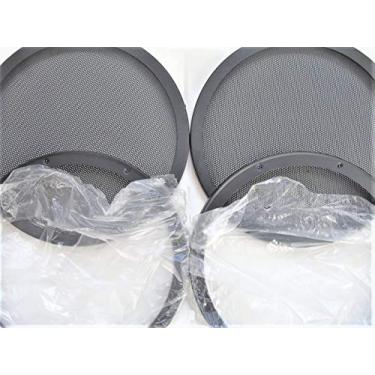 Imagem de The Electronics PowerHouse Par de grades de subwoofer de alta excursão clássica de 25,4 cm com anel de reforço