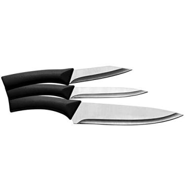 Imagem de Conjunto Facas 3 Peças Euro Preto