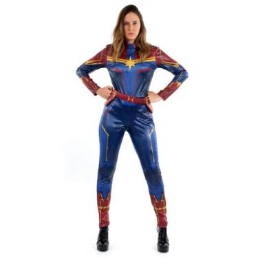 Imagem de Fantasia Capitã Marvel Adulto Luxo - Captain Marvel
