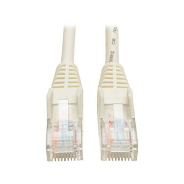 Imagem de Tripp Lite Cat5e 350MHz Cabo de patch moldado sem aro (RJ45 M/M) - Branco, 10 pés.(N001-010-WH)