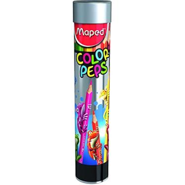 Imagem de Maped Lápis Color Peps em tubo de metal, 12 peças