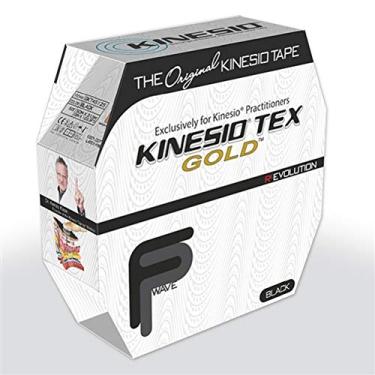 Imagem de Kinesio Fita Cinesiologia Tex Gold FP, 5 x 86 m, preta, rolo
