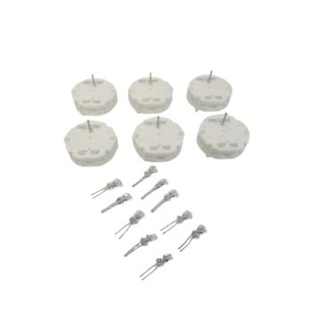 Imagem de Kit de reparo de embrulho de instrumentos da Tanin Auto Electronix | GMC e caminhão Chevy | (6) motores de passo OEM X27.168 e (8) lâmpadas