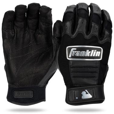 Imagem de Franklin Sports Luvas de beisebol MLB CFX Pro - Preto cromado - Adulto Pequeno