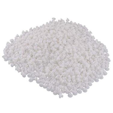 Imagem de Fenteer 1000pçs Tampa para porta de móveis, dobradiça, orifício, parafuso, tampa, plugue de 5 mm – Branco A