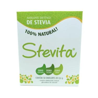 Imagem de Kit 12 - Adoçante Natural Stevia Stevita - Sache 50 X 0,6G