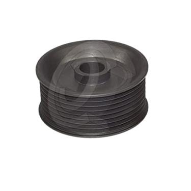 Imagem de Polia Alternador compativel SC Serie 5 8 Canais Diametro Eixo 16 99 Mm Diametro Total 76 0 Mm. Diametro Dentes 71,5 Mm. Alojamento Porca 59 5 X 20 7 Mm. Comprimento Total 33 1 Mm