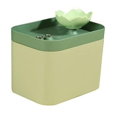 Imagem de Generic Fonte de água automática para gatos, suprimentos, tigela, acessórios, alimentador, dispensador USB, 1,5L, para gatinhos, gatinhos, viagem, VERDE