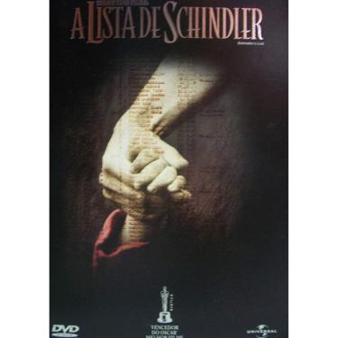 Imagem de A lista de Schindler (1993), de Steven Spielberg. DVD duplo.