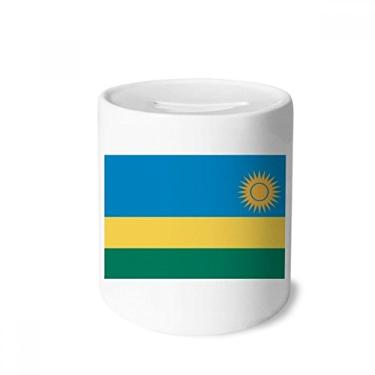 Imagem de DIYthinker Porta-moedas de cerâmica com a bandeira nacional do Ruanda da África