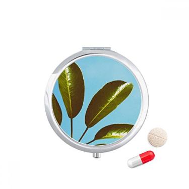 Imagem de Blue Sky Leaf Plant Picture Nature Pill Case Pocket Medicine Storage Box Dispenser
