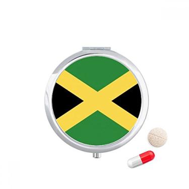 Imagem de Caixa de armazenamento de remédios com bandeira nacional da Jamaica da América do Norte