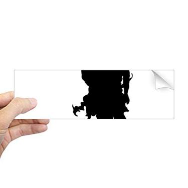 Imagem de Adesivo retangular de para-choque para notebook com arte de dança dueto para dançarino de desempenho