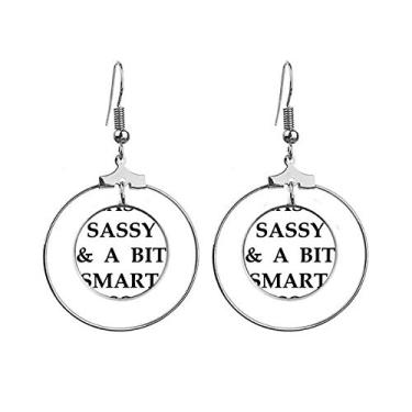 Imagem de Brincos de argola com design elegante Sassy Bit Smart Assy