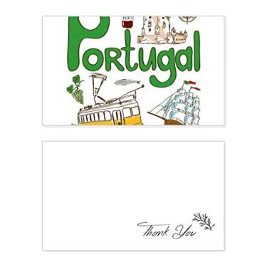 Imagem de Cartão de agradecimento com símbolo nacional de Portugal