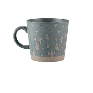 Imagem de PAYNAN Caneca de café de cerâmica retrô criativa, simples, para escritório, xícara de chá, cerâmica, caneca de café da manhã feita à mão