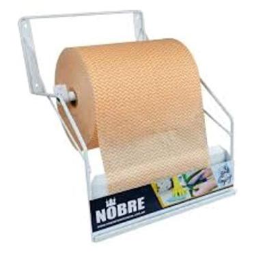 Imagem de NOBRE SUPORTE PAREDE METALICO PARA ROLO PANO MULTI USO