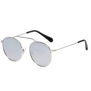 Imagem de Óculos de Sol Redondo Estilo Steampunk Moda Fashion FENCHI com Proteção Uv400 (C3)